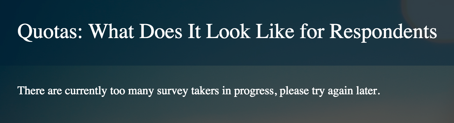 Too Many In-Progress Message