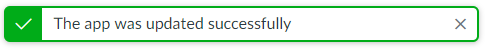 Successful Update