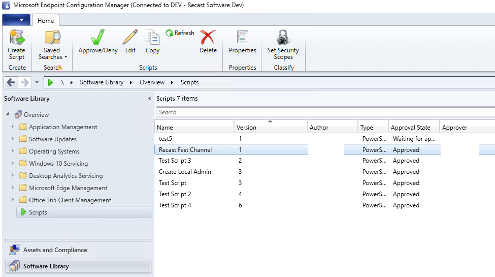 Adding Script to ConfigMgr