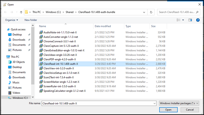 Windows file explorer 